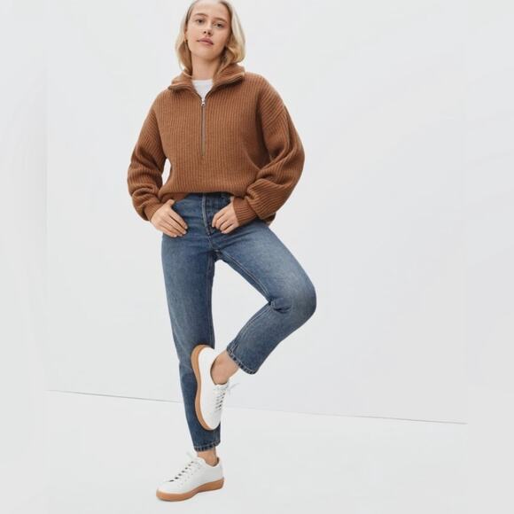 Everlane Shoes - Everlane White ReLeather Lace Up Tennis Shoes Sneakers Women's Size 7.5
